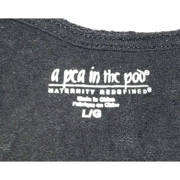 "A Pea In The Pod" Black/Lace Maternity Sleeveless Tank Top Size Large - Picture 4 of 4